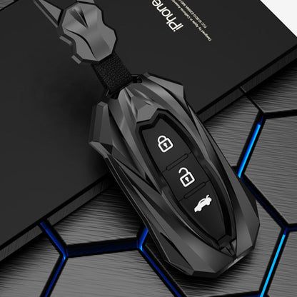 Suzuki 3 Button Key (Ciaz, S-Cross, Vitara) Premium Batman Metal Alloy Keycase with Holder & Rope Chain