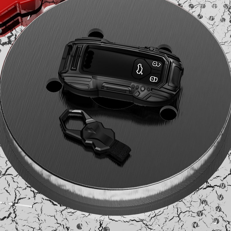 Audi Remote Key Premium Batman Metal Alloy Keycase with Holder & Rope Chain